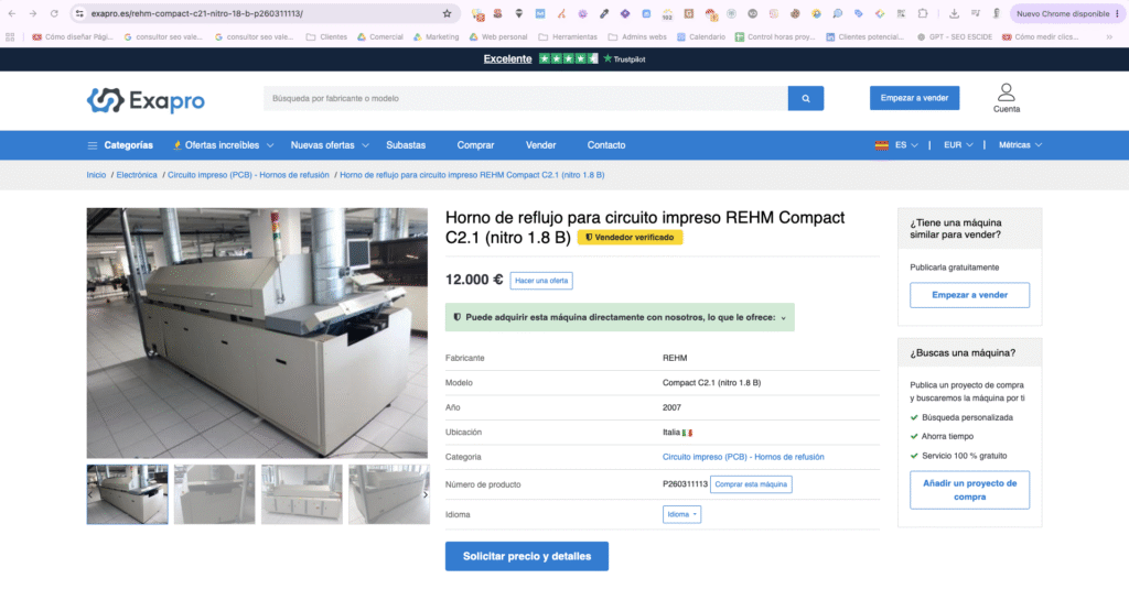 Ejemplo páginas ficha de producto